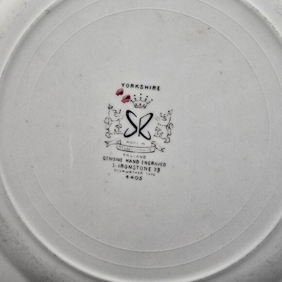 Vintage Yorkshire Ironstone Plate Staffordshire English Countryside Scene JJ3842 - Picture 5 of 5